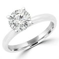 thumbnail image 1 of MD170234-5 0.25 CT Round Diamond Promise Solitaire Engagement Ring in 14K White Gold - Size 5, 1 of 1