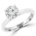 thumbnail image 1 of MD170234-9 0.25 CT Round Diamond Promise Solitaire Engagement Ring in 14K White Gold - Size 9, 1 of 1