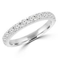 thumbnail image 1 of MD170326-7.25 0.88 CTW Round Diamond Semi-Eternity Wedding Band Ring in 14K White Gold, Size 7.25, 1 of 1