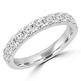 thumbnail image 1 of MD170433-P 0.66 CTW Round Diamond Semi-Eternity Wedding Band Ring in 14K White Gold, 1 of 1