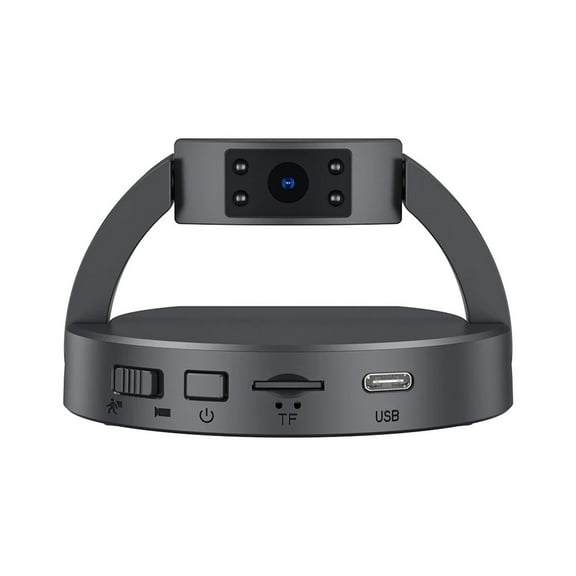 MD35 Desktop Mini Camera HD 1080P Security Round Body Cameras Night Vision Motion Detection Small DV Miniature Camcorders ,Ultra-HD Quality