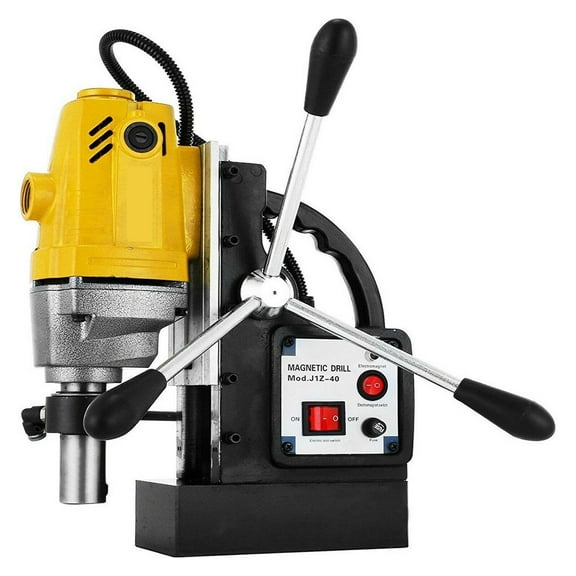 MD40 Magnetic Drill Height Adjustable Magnetic Drill Press Machine 1100W Drill Bit Magnetic For Steel Structure Shipbuilding ,High Strength Body