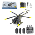 thumbnail image 1 of MD500 C189 4CH Single-Rotor RC Helicopter with 6-Axis Gyro, Dual Brushless Motors & Barometer Altitude Hold, Stable Flight Model for Beginners and Outdoor Use, 1 of 9