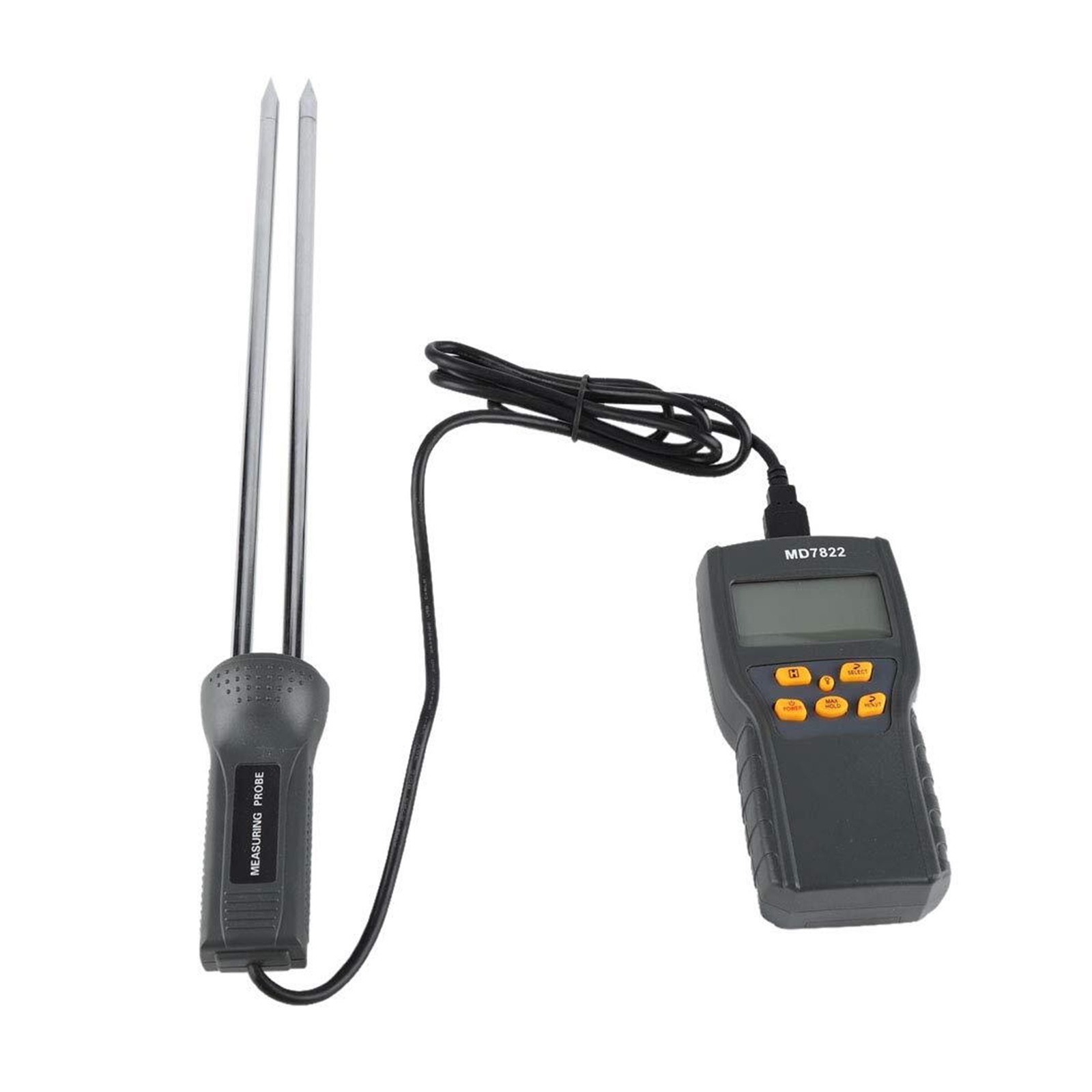 MD7822 Digital Grain Moisture Meter Analyzer Temperature Thermometer Humidity Hygrometer Water Damp Detector Tester ,Wide Applications