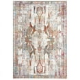 thumbnail image 1 of MDA Home Andros 5'x8' Abstract Transitional Fabric Area Rug in Red/Multi, 1 of 10