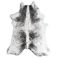 thumbnail image 1 of MDA Home Asimi 6'2"x8' Transitional Faux Cowhide Fabric Area Rug in White/Black, 1 of 1