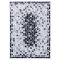thumbnail image 1 of MDA Home Capri 8'x10' Checkered Transitional Fabric Area Rug in White/Gray, 1 of 4