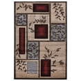 thumbnail image 1 of MDA Home Glamour Brown/Red Polypropylene Area Rug - 3'9" x 5'9", 1 of 3