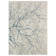 thumbnail image 1 of MDA Home Ksamil 3'8" x 5'7" Abstract Area Rug in Blue/Light Grey, 1 of 7