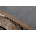 thumbnail image 1 of MDA Home Mateos Shag Brown/Cream Geometric Polyester Area Rug - 5' x 7', 1 of 5