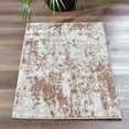 thumbnail image 1 of MDA Home Milan Brown/Cream Abstract Stone Polypropylene Area Rug - 2'1" x 3'3", 1 of 5