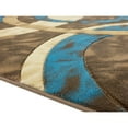 thumbnail image 1 of MDA Home Orelsi Brown/Blue Contemporary Polypropylene Area Rug - 2'8'' X 11'10'', 1 of 4