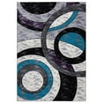 thumbnail image 1 of MDA Home Orelsi Gray/Blue Contemporary Polypropylene Area Rug - 2'1" x 3'3", 1 of 4