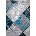 thumbnail image 1 of MDA Home Orelsi Gray/Blue Contemporary Polypropylene Area Rug - 5'2" x 7'5", 1 of 5