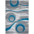 thumbnail image 1 of MDA Home Orelsi Gray/Blue Contemporary Polypropylene Area Rug - 8'1" x 10'5", 1 of 5
