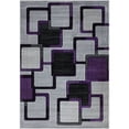thumbnail image 1 of MDA Home Orelsi Gray/Purple Contemporary Polypropylene Area Rug - 6'9" x 9'6", 1 of 5