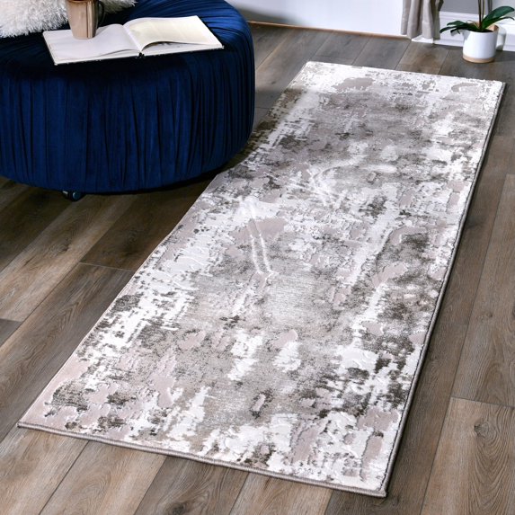 MDA Home Petra Vizon Contemporary Polypropylene Area Rug - 2'8" x 8'1"