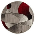 thumbnail image 1 of MDA Home Rhodes Gray/Multi-Color Polypropylene Area Rug - 5'2'' Round, 1 of 2