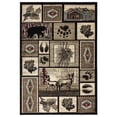 thumbnail image 1 of MDA Home Wild Life Black Polypropylene Area Rug - 8'1'' x 10'5'', 1 of 6