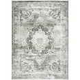thumbnail image 1 of MDA Home Christian 8'x11' Border Transitional Fabric Area Rug in Cream, 1 of 4