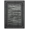 thumbnail image 1 of MDA Home Ksamil 5'3" x 7'3" Abstract Border Area Rug in Black/Gray, 1 of 7