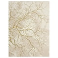thumbnail image 1 of MDA Home Ksamil 7'11" x 10'10" Abstract Area Rug in Beige/Gold, 1 of 7