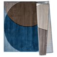 thumbnail image 1 of MDA Rug Imports Rhodes Collection Abstract Circle Area Rug Blue 7'11'' Round 8' Round Living Room,Bedroom,Dining Room Round, 1 of 10