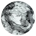 thumbnail image 1 of MDA Home Samos Black Contemporary Polypropylene Area Rug - 6'11" x 6'11", 1 of 5