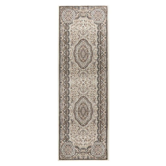 MDA Home Tabriz Cream Traditional Polypropylene Area Rug - 2'8'' X 8'1''