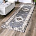 thumbnail image 1 of Tabriz Collection Polypropylene Gray And Cream 2' X 8' Runner Rugs TA1328, 1 of 3