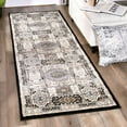 thumbnail image 1 of MDA Home Vaso Black/Cream Traditional Polypropylene Area Rug - 2'8'' X 8'1'', 1 of 5
