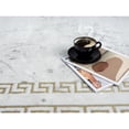 thumbnail image 1 of MDA Rug Imports Brooklyn Collection Abstract Grey/Gold Border Area Rug 3'9'' X 5'9'' 4' x 6' Living Room,Dining Room,Bedroom Rectangle, 1 of 5