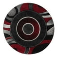 thumbnail image 1 of MDA Rug Imports Glamour Red/Black Polypropylene Area Rug 5'2'' Round 5' Round Round, 1 of 5