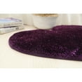 thumbnail image 1 of MDA Rug Imports Hearts Collection Hand Woven Shag Area Rug - 24" x 24" Purple, 1 of 5