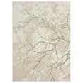 thumbnail image 1 of MDA Home Ksamil 7'11" x 10'10" Abstract Area Rug in Green/Beige, 1 of 7