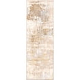 thumbnail image 1 of MDA Rug Imports London Collection Cream/ Brown Abstract Area Rug 2'8 x 7'8 8' Runner Runner, Accent, Indoor Rectangle, 1 of 5