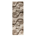thumbnail image 1 of MDA Rug Imports Orelsi Collection Abstract Area Rug Beige/Brown 2'8" x 11'10" Runner Geometric,Abstract Stain Resistant 12' Runner Indoor,Runner Brown, 1 of 3
