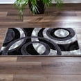 thumbnail image 1 of MDA Rug Imports Orelsi Collection Abstract Area Rug Grey/Black 2'1" x 3'3" Geometric,Abstract Stain Resistant 2' x 3' Indoor,Accent Living, 1 of 5