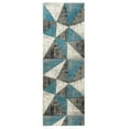 thumbnail image 1 of MDA Rug Imports Orelsi Collection Grey/Turquoise Area Rug 2'8" x 11'10" 12' Runner Runner, Accent, Indoor Rectangle, 1 of 5