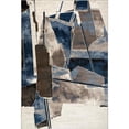thumbnail image 1 of MDA Rug Imports Rhodes Collection Abstract Area Rug 5'2'' x 7'5'' - White/Blue, 1 of 5