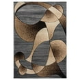 thumbnail image 1 of MDA Rug Imports Rhodes Collection Abstract Designed Area Rug Grey/Cream 2'1'' X 3'3'' 2' x 3' Entryway, Kitchen, Bathroom Rectangle, 1 of 5