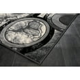 thumbnail image 1 of MDA Rug Imports Rhodes Collection Abstract Rounds Area Rug 5'2'' x 7'5'' - Anthracite Gray, 1 of 5