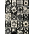thumbnail image 1 of MDA Rug Imports Rhodes Collection Abstract Square Area Rug 3'5''x5'5'' - White/Gray, 1 of 5