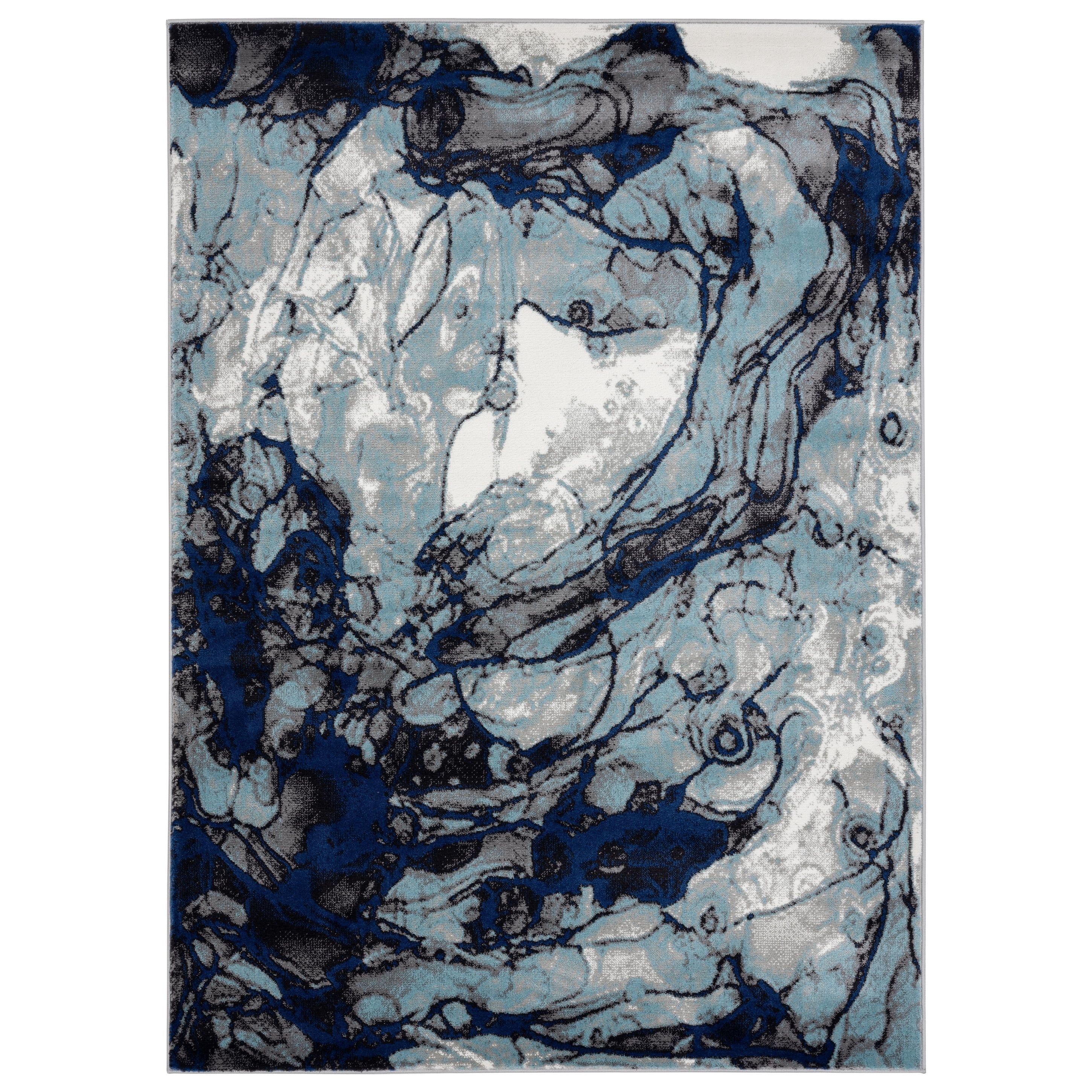 Samos Multicolor Abstract Polypropylene Rectangular Area Rug