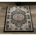 thumbnail image 1 of MDA Home Vaso Black Traditional Polypropylene Area Rug - 2'1'' x 3'3'', 1 of 5