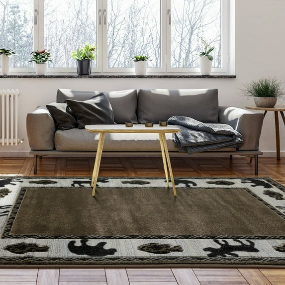 MDA Rug Imports Wildlife Collection Brown/Beige Area Rug 2'8'' X 8'1'' Runner Contains Latex 8' Runner Runner