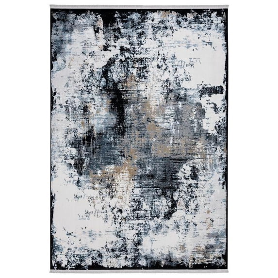 MDA Rug Imports Xanthos Collection Cream/Light Grey Area Rug 5' X 8' 5' x 8' Accent, Indoor