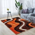 thumbnail image 1 of MDA Rugs Mateos Collection Geometric Orange/Brown Area Rug 7' Round 6' Round Round, 1 of 5