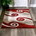 thumbnail image 1 of MDA Rugs Orelsi Red/Beige/Brown Polyester Area Rug 3'9'' X 5'9'' 4' x 6' Rectangle, 1 of 5