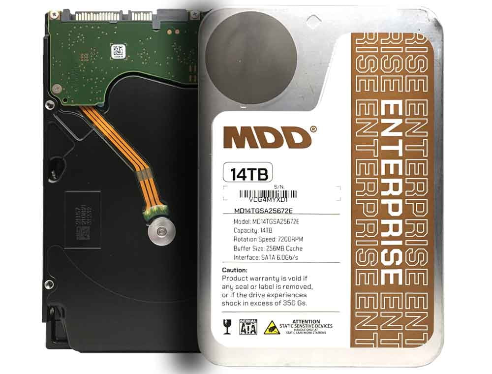 MDD 14TB 7200 RPM 256MB Cache SATA 6.0Gb/s 3.5inch Internal Enterprise Hard Drive (MDD14TSATA25672E)